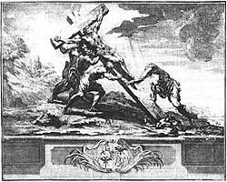 „Die Kreuzerrichtung“, Stich von M. J. Rentz, Grafische Sammlung des Prämonstratenserklosters Strahov, Prag