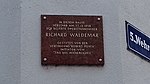 Richard Waldemar - Gedenktafel