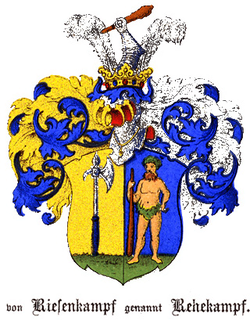 Wappen derer von Riesenkampff-Rehekampf