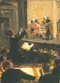 Robert Sterl: Ernst von Schuch dirigiert den Rosenkavalier, 1912
