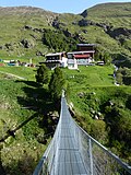 Rofen von der Hängebrücke über die Rofenache