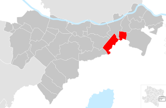 Lage der Gemeinde Rohrau (Niederösterreich) im Bezirk Bruck an der Leitha (anklickbare Karte)
