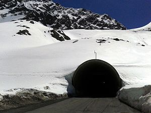 Das Nordportal des Rosi-Mittermaier-Tunnels