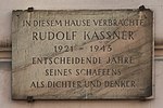 Rudolf Kassner – Gedenktafel