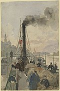 Einer Reise an Bord der Maria Anna im Jahre 1837, Aquarell von Rudolf von Alt