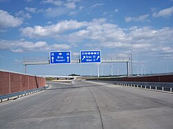 Knoten Eibesbrunn mit Rampe zur A&nbsp;5 (in&nbsp;Bau)