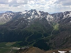 Saldurspitze (rechts) von Osten
