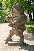 Zwerg mit dem Strohtaschenhut