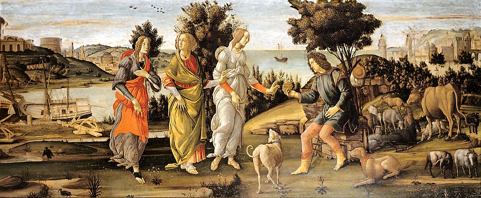 Das Urteil des Paris, ca. 1485/88