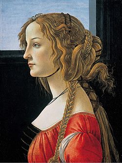 Porträt einer jungen Frau (Modell war wahrscheinlich Simonetta Vespucci), ca. 1475/80