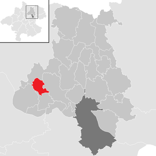 Lage der Gemeinde St. Gotthard im Mühlkreis im Bezirk Urfahr-Umgebung (anklickbare Karte)