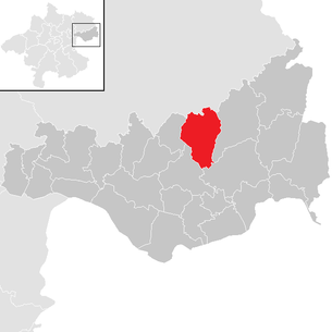 Lage der Gemeinde St. Thomas am Blasenstein im Bezirk Perg (anklickbare Karte)