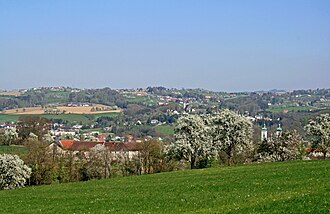 St. Ulrich bei Steyr von Garsten aus gesehen
