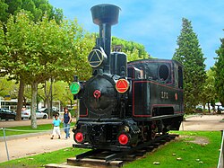 Lok 1 der SFG als Denkmal in Sant Feliu
