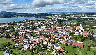 Ostsüdostansicht von Schörfling am Attersee