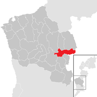 Lage der Gemeinde Schachendorf im Bezirk Oberwart (anklickbare Karte)