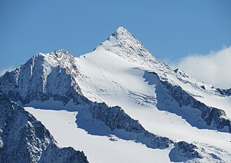 Schalfkogel von Nordwesten mit Diemferner