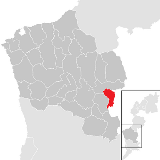 Lage der Gemeinde Schandorf im Bezirk Oberwart (anklickbare Karte)