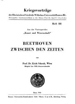 Broschüre des NSD-Dozentenbund-Mitglied Erich Schenk