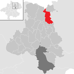 Lage der Gemeinde Schenkenfelden im Bezirk Urfahr-Umgebung (anklickbare Karte)