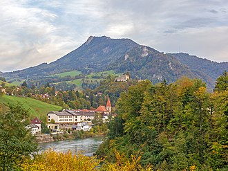 Der Schieferstein von Losenstein aus gesehen