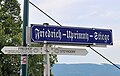 Schild am obere Ende beim Taborweg (2024)