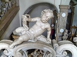 Nahaufnahme eines Putto