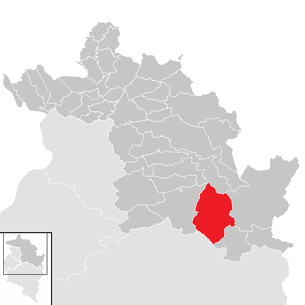 Lage der Gemeinde Schoppernau im Bezirk Bregenz (anklickbare Karte)
