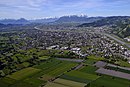 Ansicht Lustenaus von Nordosten