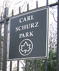 Carl Schurz-Park auf der Upper East Side in Manhattan, New York City