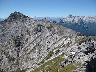 Seehorn (links) vom Großen Palfelhorn, dahinter die Leoganger Steinberge