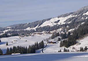 Sibratsgfäll, Blick vom Krähenberg