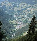 Blick auf die Gemeinde Silbertal