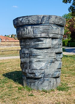 Skulptur Gusseiserner Blickfänger am Skulpturenweg Maulbronn