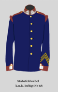 Stabsfeldwebel(ungarische Uniform nach 1913)