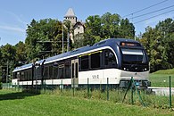 Die Zahnrad-GTW der Transports Montreux–Vevey–Riviera (MVR) entsprechen den GTW der TPC und bieten mehr Kapazität als die bis­herigen Adhäsion-GTW. Sie er­lauben durch­ge­hen­de Fahr­ten von Vevey nach Les Pléiades.