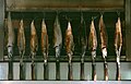 Steckerlfisch (Makrelen) im Biergarten