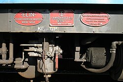 Typenschilder des Elektrotriebwagens „ET 1“
