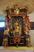 Der Hildegard-Altar in der Pfarrkirche Stein im Jauntal