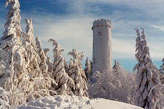 Die Sternsteinwarte im Winter