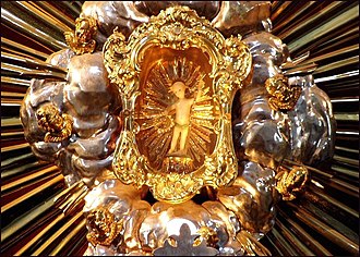 Die Wachsfigur im Hochaltar