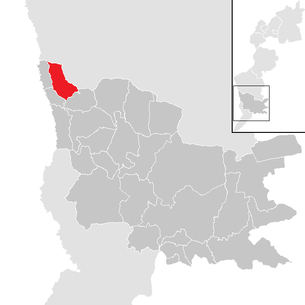 Lage der Gemeinde Stinatz im Bezirk Güssing (anklickbare Karte)