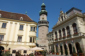 Stornohaus, Feuerturm und Rathaus