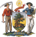 Wappen von Maine. Heraldischer Atlas