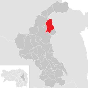 Lage der Gemeinde Strallegg im Bezirk Weiz (anklickbare Karte)