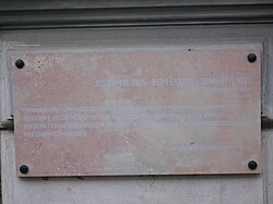 Ehemalige Svetlin'sche Nervenheilanstalt – Gedenktafel