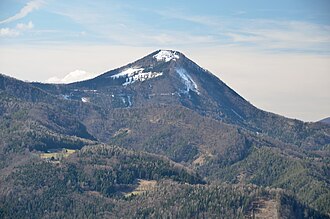 Türnitzer Höger von Ostsüdost von oberhalb der Kalten Kuchl