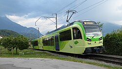 Die Vereinheitlichung der Fahr­leitungsspannung auf 1500 Volt veranlasste die Transports Publics du Chablais (TPC) zur Beschaffung von sieben Zahnrad-GTW für die Strecke Aigle–Ollon–Monthey–Champéry.