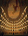 Innenraum des Teatro Fraschini in Pavia