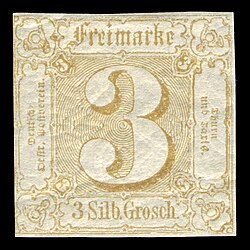 3 Silbergroschen von 1863